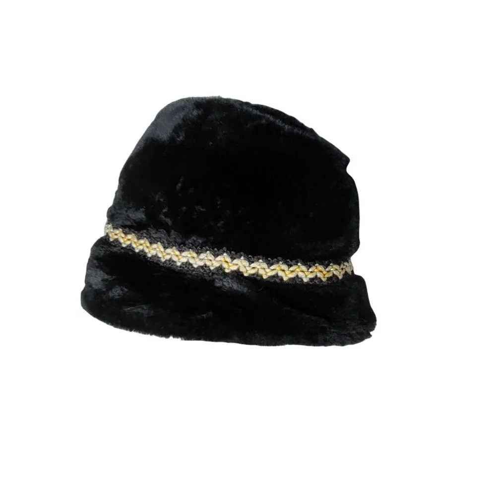 Vintage Trav'ler Country Gentleman Faux Fur Hat Medium‎ Union Made Red Feather - Picture 2 of 7